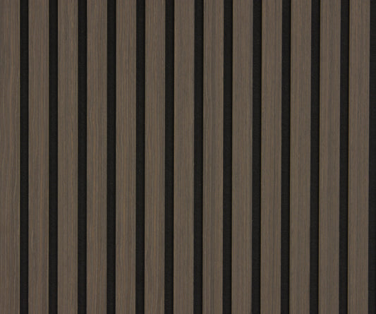 Panneaux Acoustiques Noyer Foncé – 240x60 – 11 mm – Lot de 4