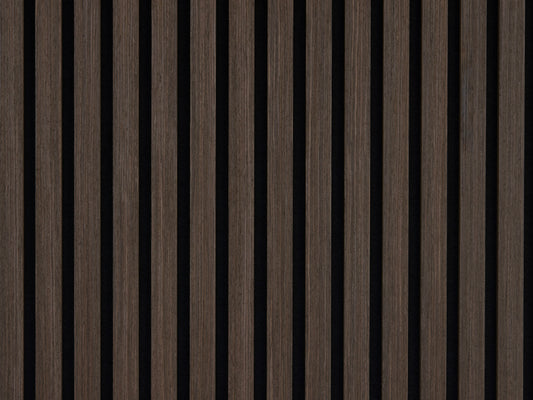 Panneaux Acoustiques Noyer Foncé – 240x60 – 21 mm - Lot de 2