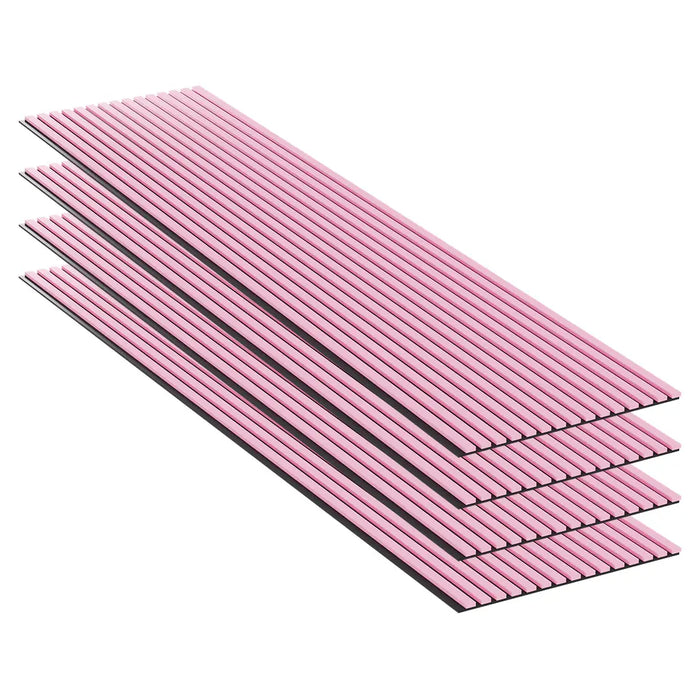 Pink Acoustic Panels - 240x60 - 11mm - set of 4