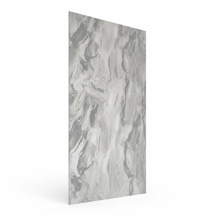 Panneau PVC - Effet Pierre Gris - 250 x 120 cm – 100% Imperméable - 15 ans Garantie