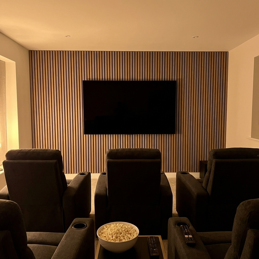 Panneaux Acoustiques Noyer – 240x60 – 21 mm - Lot de 2