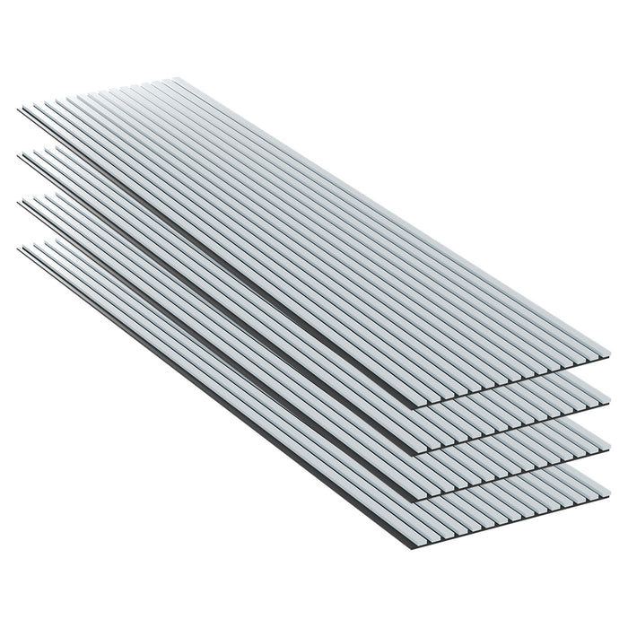 Panneaux Acoustiques Gris Cuir – 240x60 – 11 mm – Lot de 4