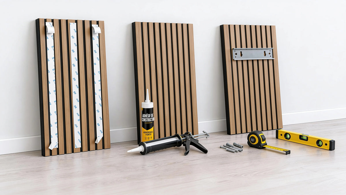 Panneaux acoustiques choisir la méthode de fixation