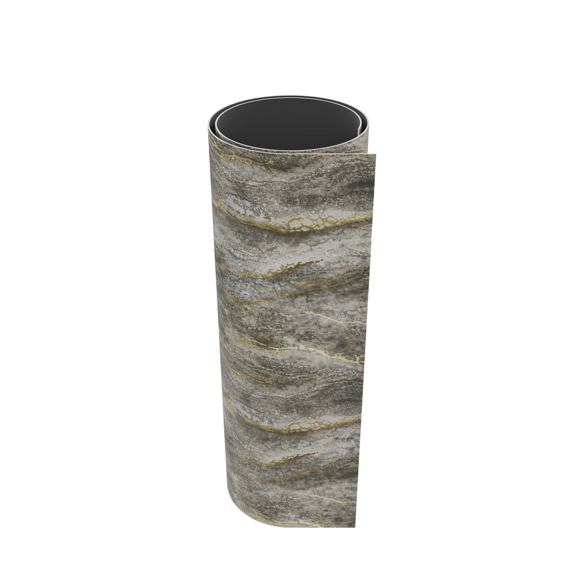 Panneau Mural - Gris Or - Effet Marbre - 250x120x0.3CM