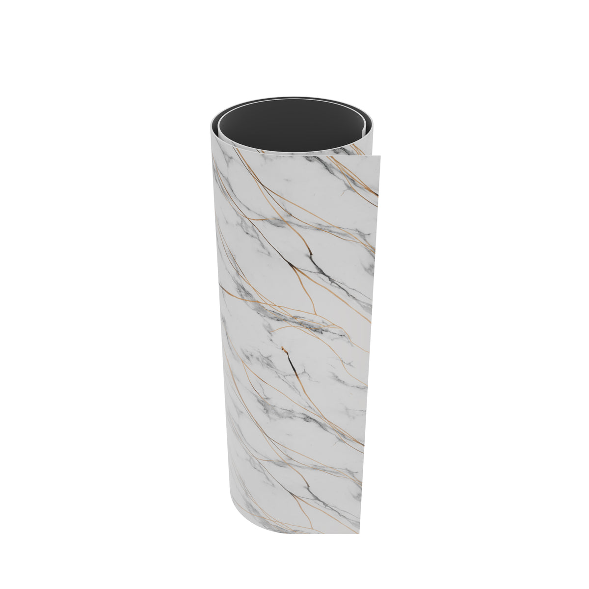 Panneau Mural - Blanc Trait Or - Effet Marbre - 250x120x0.3CM