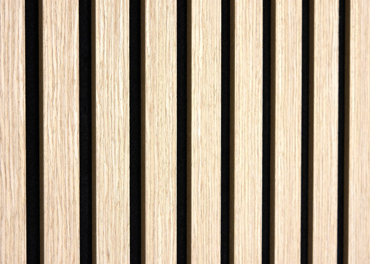 Panneaux Acoustiques Chêne Clair – 240x60 – 11 mm – Lot de 4