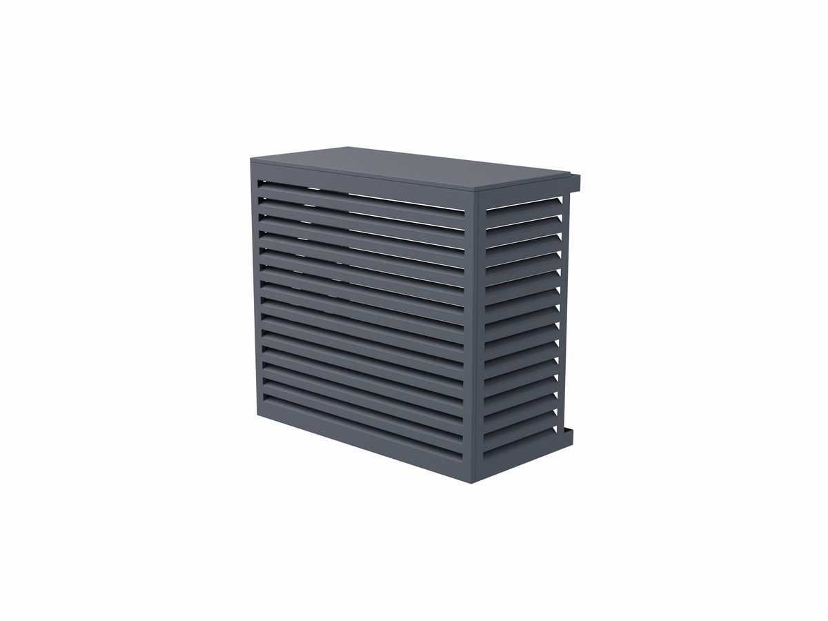Cache Clim et PAC - ALU - Anthracite (RAL 7016)
