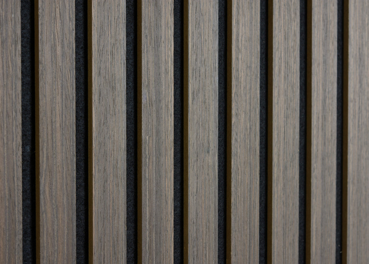 Panneaux Acoustiques Noyer Foncé – 240x60 – 11 mm – Lot de 4