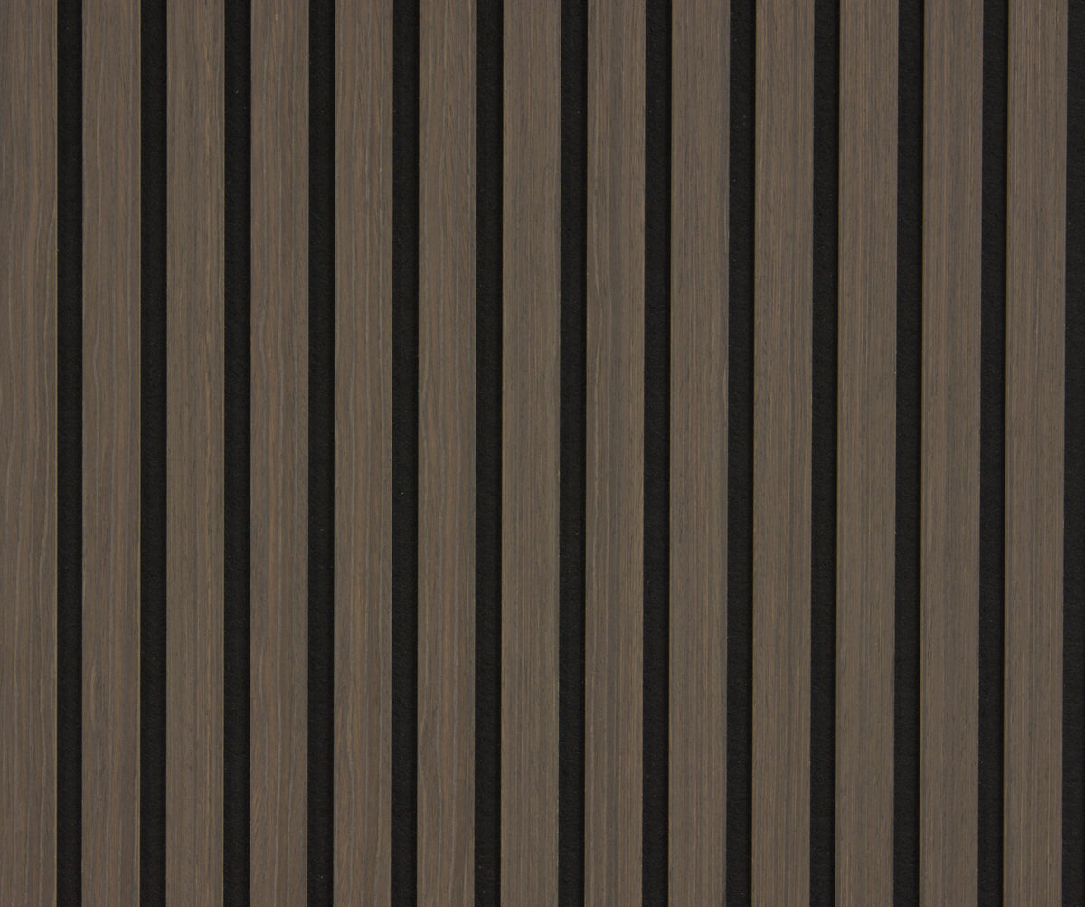 Panneaux Acoustiques Noyer Foncé – 240x60 – 11 mm – Lot de 4