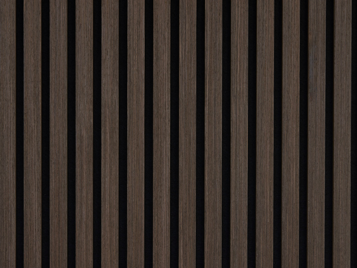 Panneaux Acoustiques Noyer Foncé – 240x60 – 21 mm - Lot de 2