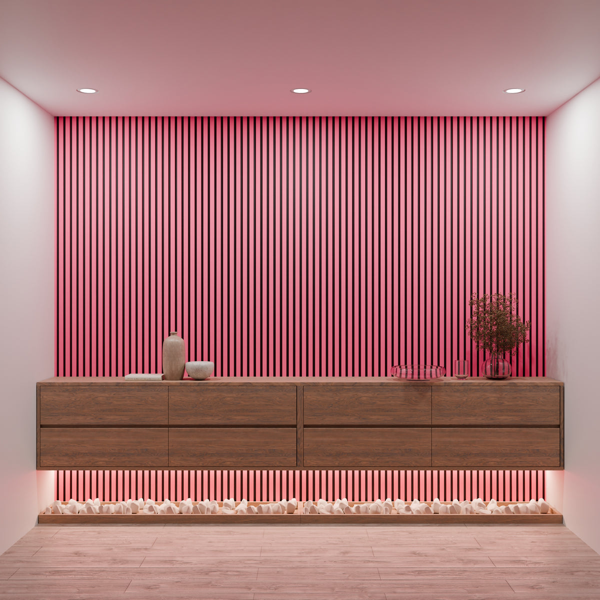 Panneaux Acoustiques Rose – 240x60 – 21 mm - Lot de 2