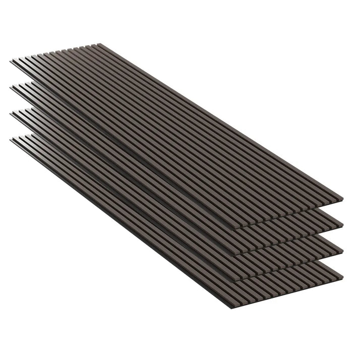 Dark Walnut Acoustic Panels – 240x60 – 11mm – Pack of 4