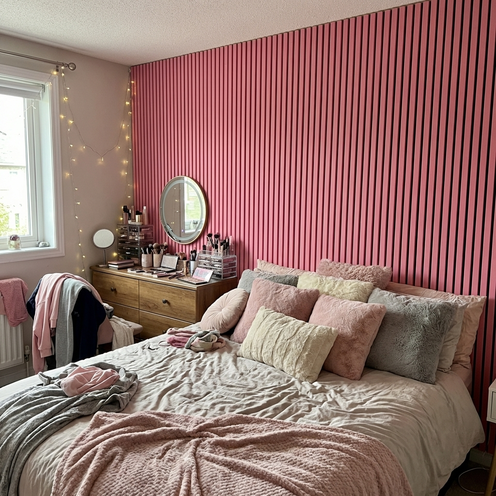 Panneaux Acoustiques Rose – 240x60 – 21 mm - Lot de 2