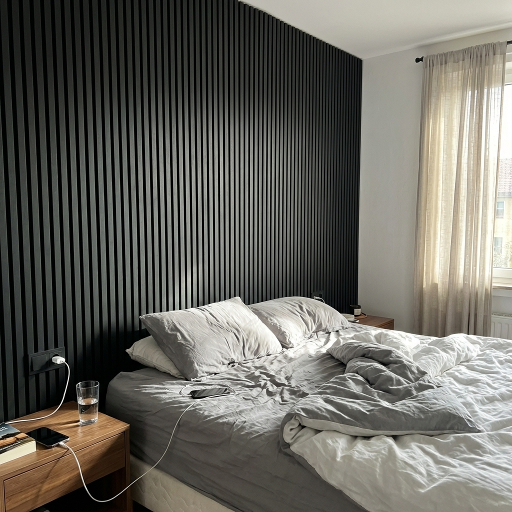 Panneaux Acoustiques Noir Mat – 240x60 – 21 mm - Lot de 2