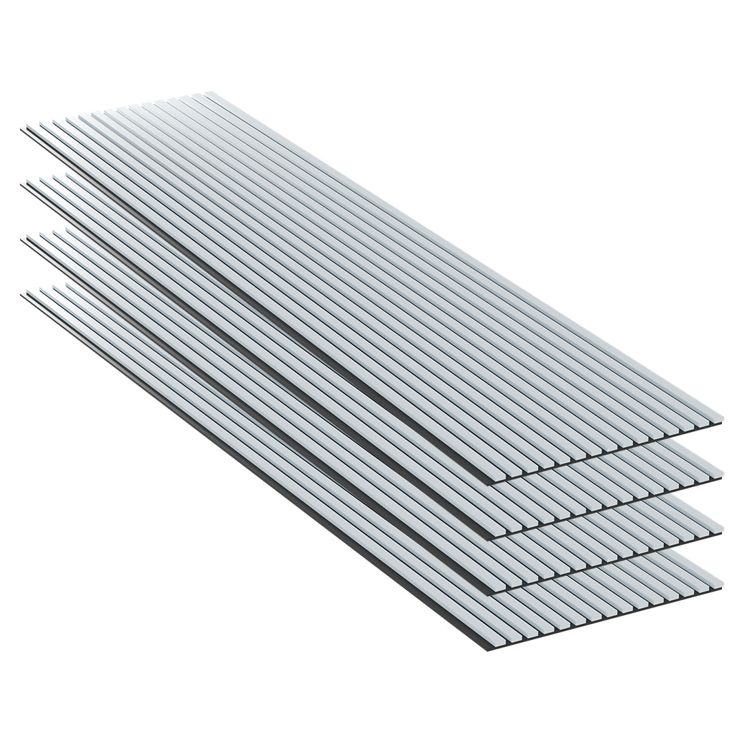 Panneaux Acoustiques Gris Cuir – 240x60 – 11 mm – Lot de 4