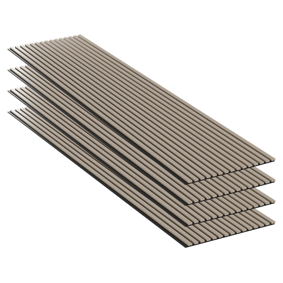 Panneaux Acoustiques Noyer – 240×60 – 11 mm – Lot de 4
