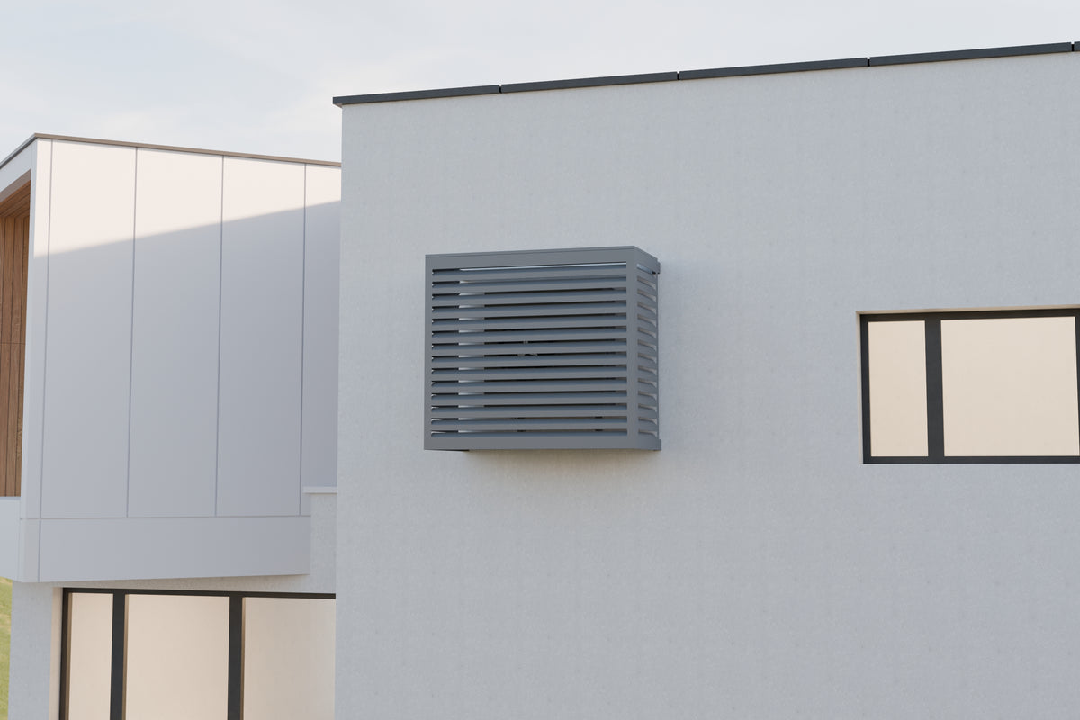 Cache Clim et PAC - ALU - Anthracite (RAL 7016)