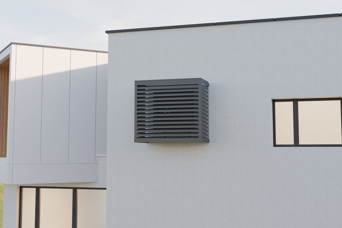 Cache Clim et PAC- ALU - Noir foncé (RAL 9005)