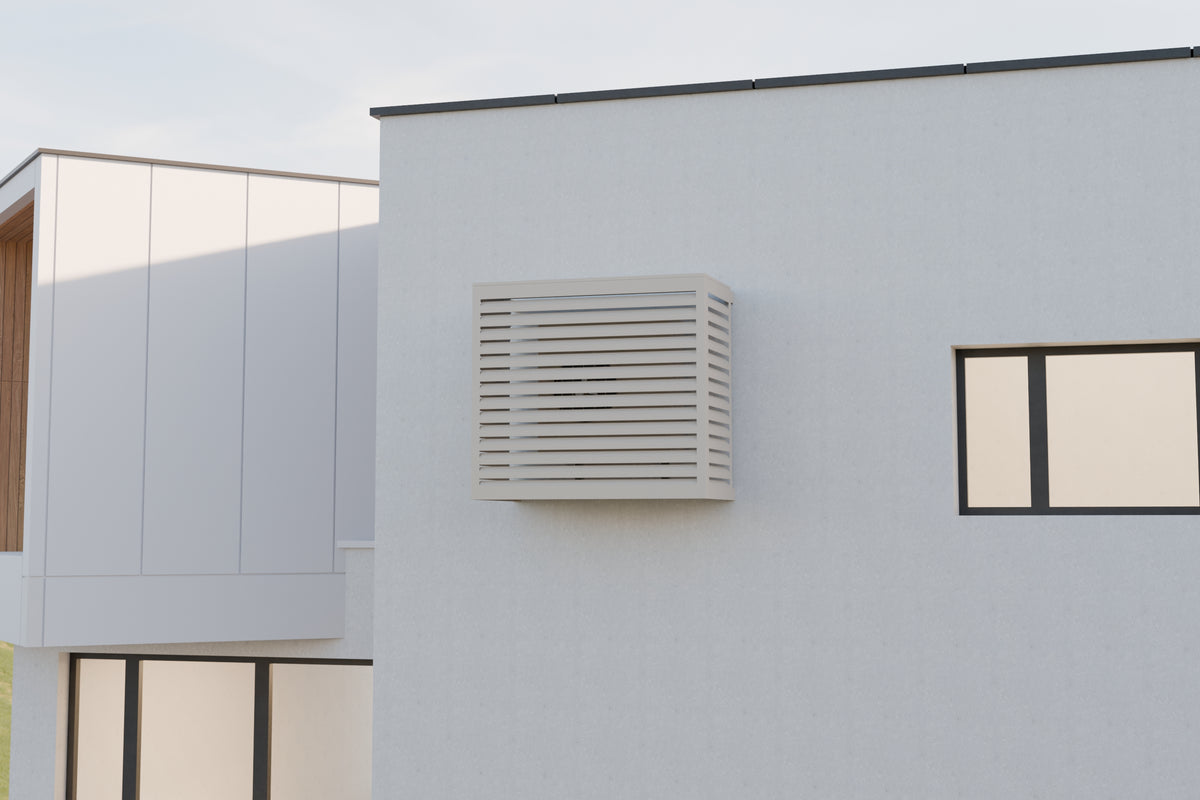 Cache Clim et PAC - ALU - Blanc crème (RAL 9001)